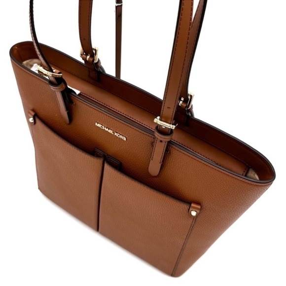 Michael Kors Jet Set Medium Pocket Tote Bag & Large Double Zip Wallet Luggage - Picture 8 of 16